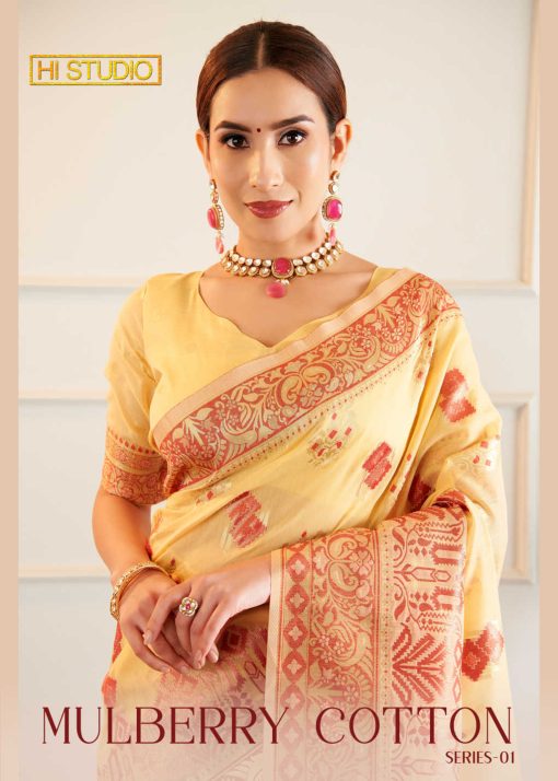 Hi Studio Mulberry Cotton Series Vol 1 Saree Sari Catalog 5 Pcs 1 510x714 - Hi Studio Mulberry Cotton Series Vol 1 Saree Sari Catalog 5 Pcs
