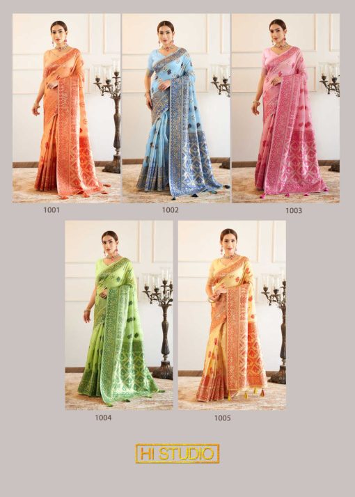 Hi Studio Mulberry Cotton Series Vol 1 Saree Sari Catalog 5 Pcs 8 510x714 - Hi Studio Mulberry Cotton Series Vol 1 Saree Sari Catalog 5 Pcs