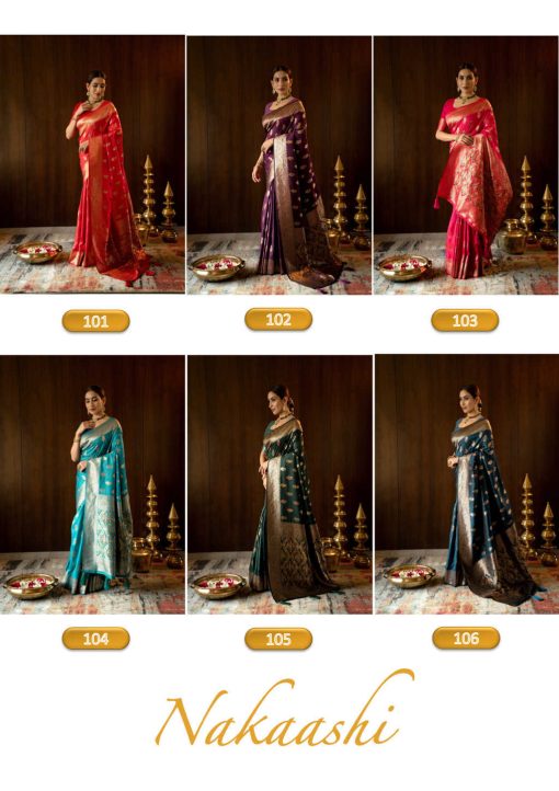 Hi Studio Nakaashi Series Vol 1 Silk Saree Sari Catalog 6 Pcs 9 510x722 - Hi Studio Nakaashi Series Vol 1 Silk Saree Sari Catalog 6 Pcs