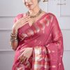 Hi Studio Zaveri Series Vol 1 Linen Saree Sari Catalog 5 Pcs