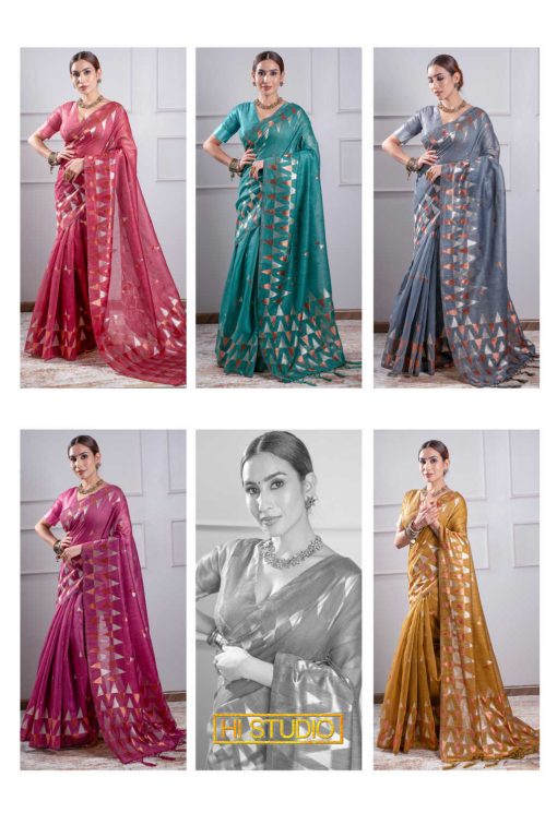 Hi Studio Zaveri Series Vol 2 Linen Saree Sari Catalog 5 Pcs 2 510x745 - Hi Studio Zaveri Series Vol 2 Linen Saree Sari Catalog 5 Pcs