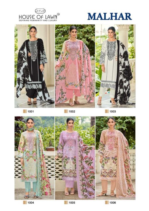 House of Lawn Malhar Cotton Salwar Suit Catalog 6 Pcs 11 510x719 - House of Lawn Malhar Cotton Salwar Suit Catalog 6 Pcs