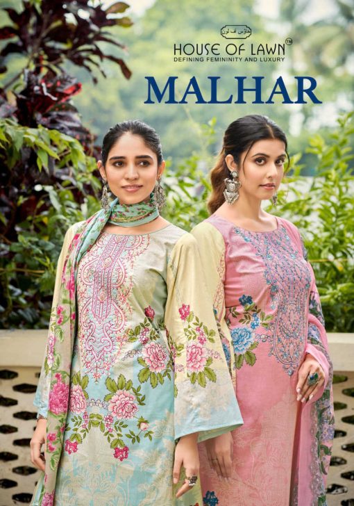 House of Lawn Malhar Cotton Salwar Suit Catalog 6 Pcs 7 510x728 - House of Lawn Malhar Cotton Salwar Suit Catalog 6 Pcs