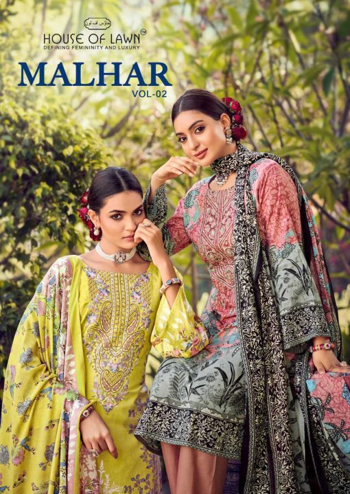 House of Lawn Malhar Vol 2 Cotton Salwar Suit Catalog 6 Pcs 3 510x719 - House of Lawn Malhar Vol 2 Cotton Salwar Suit Catalog 6 Pcs