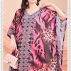 Jisha Beach Wear Kaftan Vol 7 Georgette Kurti Catalog 8 Pcs