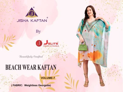 Jisha Beach Wear Kaftan Vol 7 Georgette Kurti Catalog 8 Pcs 4 510x383 - Jisha Beach Wear Kaftan Vol 7 Georgette Kurti Catalog 8 Pcs