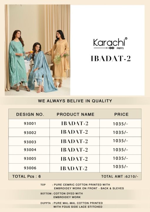 Karachi Ibadat Vol 2 Cotton Salwar Suit Catalog 6 Pcs 13 510x722 - Karachi Ibadat Vol 2 Cotton Salwar Suit Catalog 6 Pcs