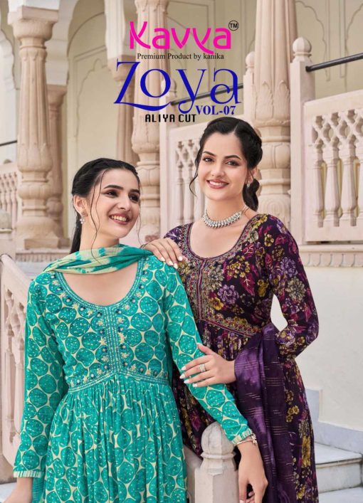 Kavya Zoya Vol 7 Aliya Cut Rayon Readymade Suit Catalog 10 Pcs 1 510x707 - Kavya Zoya Vol 7 Aliya Cut Rayon Readymade Suit Catalog 10 Pcs