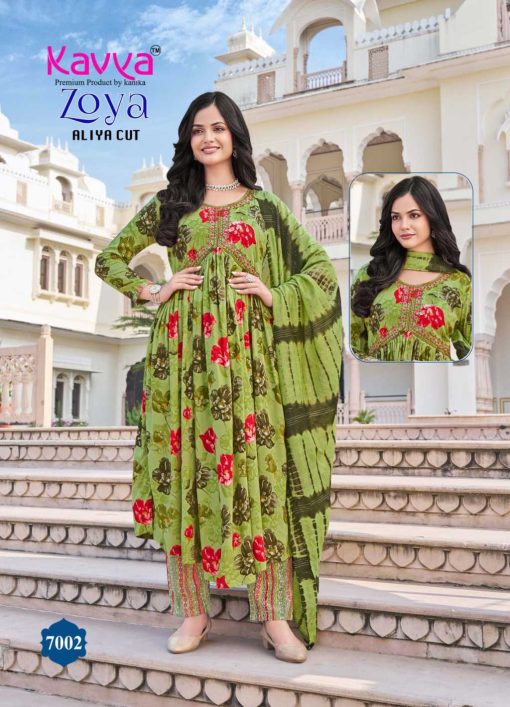 Kavya Zoya Vol 7 Aliya Cut Rayon Readymade Suit Catalog 10 Pcs 3 510x707 - Kavya Zoya Vol 7 Aliya Cut Rayon Readymade Suit Catalog 10 Pcs