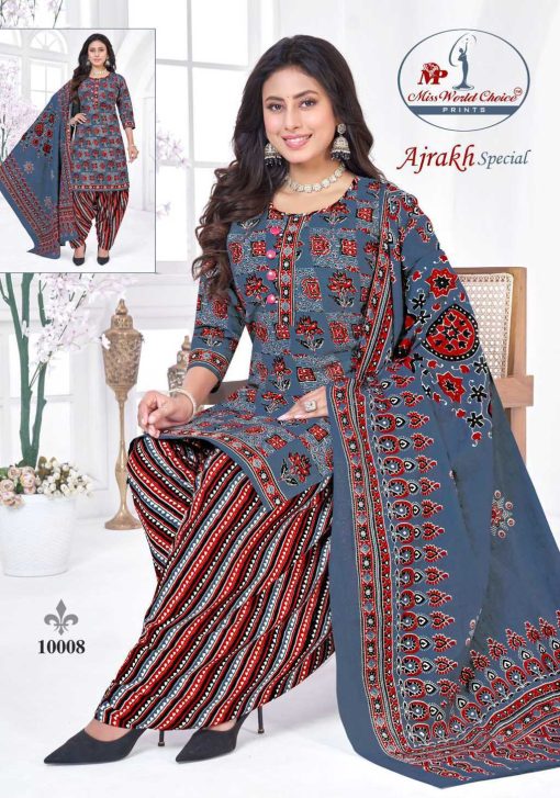 Miss World Choice Ajarakh Vol 10 Cotton Readymade Suit Catalog 10 Pcs 1 510x727 - Miss World Choice Ajarakh Vol 10 Cotton Readymade Suit Catalog 10 Pcs