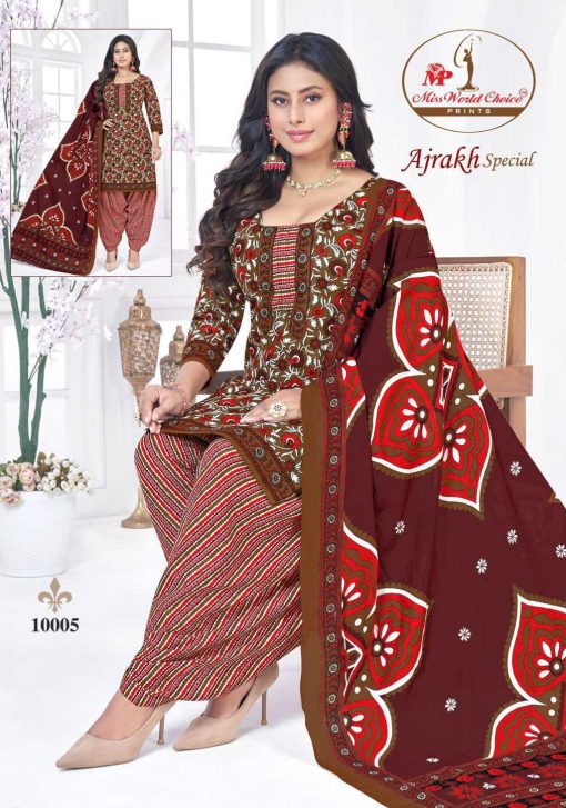 Miss World Choice Ajarakh Vol 10 Cotton Readymade Suit Catalog 10 Pcs 10 510x727 - Miss World Choice Ajarakh Vol 10 Cotton Readymade Suit Catalog 10 Pcs