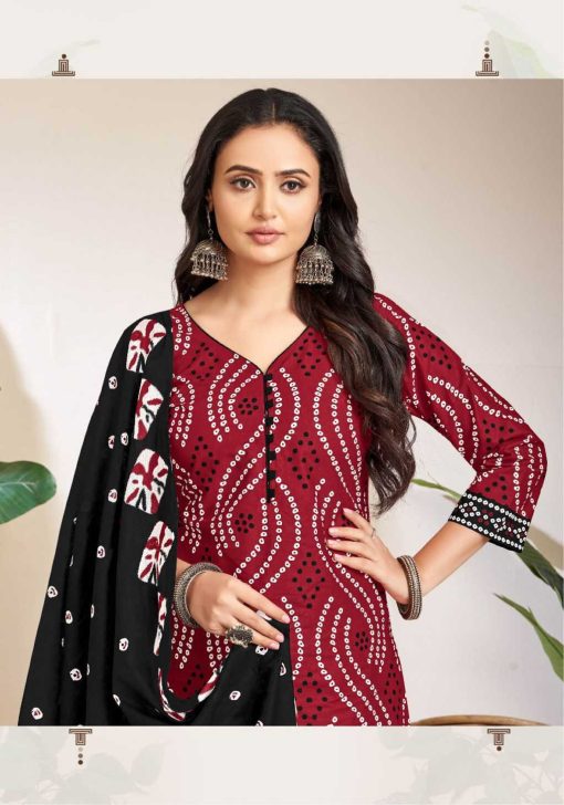 Miss World Choice Bandhani Special Vol 16 Cotton Salwar Suit Catalog 10 Pcs 14 510x728 - Miss World Choice Bandhani Special Vol 16 Cotton Salwar Suit Catalog 10 Pcs