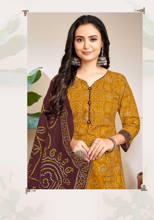 Miss World Choice Bandhani Special Vol 16 Cotton Salwar Suit Catalog 10 Pcs 8 510x728 - Miss World Choice Bandhani Special Vol 16 Cotton Salwar Suit Catalog 10 Pcs