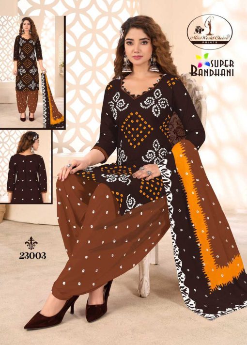Miss World Choice Super Bandhani Vol 23 Cotton Salwar Suit Catalog 10 Pcs 1 510x712 - Miss World Choice Super Bandhani Vol 23 Cotton Salwar Suit Catalog 10 Pcs