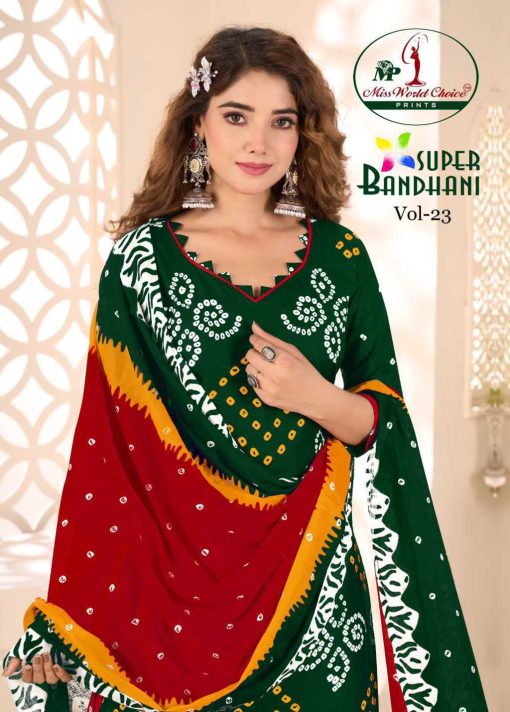 Miss World Choice Super Bandhani Vol 23 Cotton Salwar Suit Catalog 10 Pcs 3 510x712 - Miss World Choice Super Bandhani Vol 23 Cotton Salwar Suit Catalog 10 Pcs