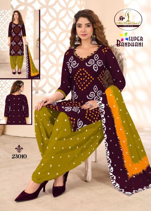 Miss World Choice Super Bandhani Vol 23 Cotton Salwar Suit Catalog 10 Pcs 4 510x712 - Miss World Choice Super Bandhani Vol 23 Cotton Salwar Suit Catalog 10 Pcs