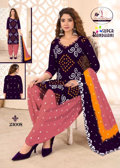 Miss World Choice Super Bandhani Vol 23 Cotton Salwar Suit Catalog 10 Pcs 6 510x712 - Miss World Choice Super Bandhani Vol 23 Cotton Salwar Suit Catalog 10 Pcs