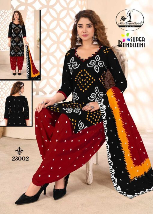 Miss World Choice Super Bandhani Vol 23 Cotton Salwar Suit Catalog 10 Pcs 8 510x712 - Miss World Choice Super Bandhani Vol 23 Cotton Salwar Suit Catalog 10 Pcs