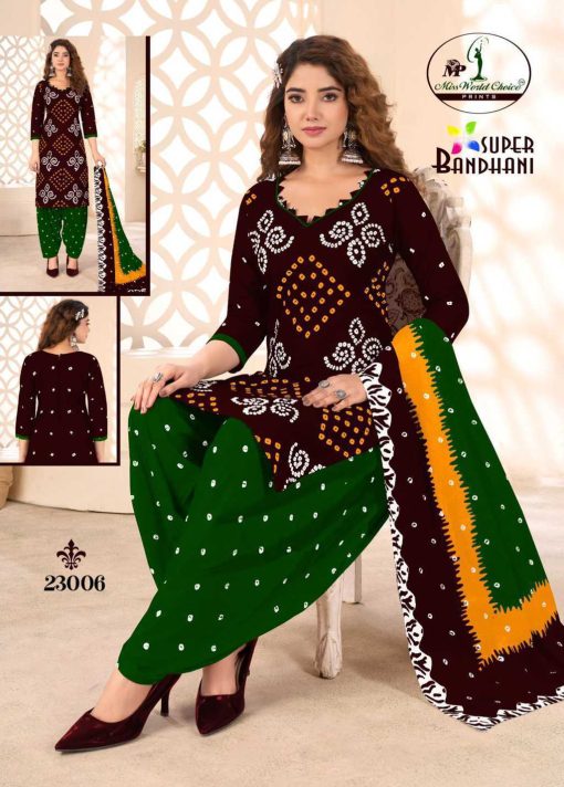 Miss World Choice Super Bandhani Vol 23 Cotton Salwar Suit Catalog 10 Pcs 9 510x712 - Miss World Choice Super Bandhani Vol 23 Cotton Salwar Suit Catalog 10 Pcs