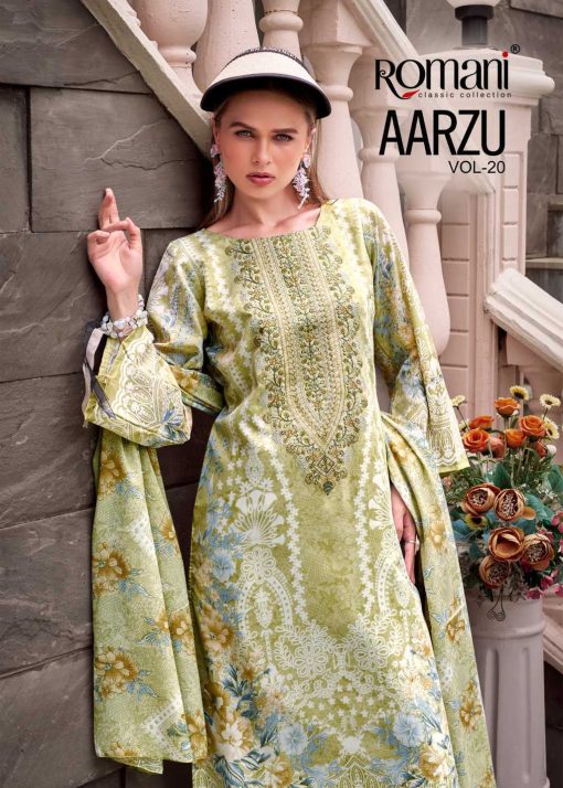 Romani Aarzu Vol 20 Cotton Salwar Suit Catalog 8 Pcs 8 510x714 - Romani Aarzu Vol 20 Cotton Salwar Suit Catalog 8 Pcs