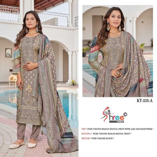 Shree Fabs KT 235 Viscose Salwar Suit Catalog 4 Pcs 1 510x510 - Shree Fabs KT 235 Viscose Salwar Suit Catalog 4 Pcs