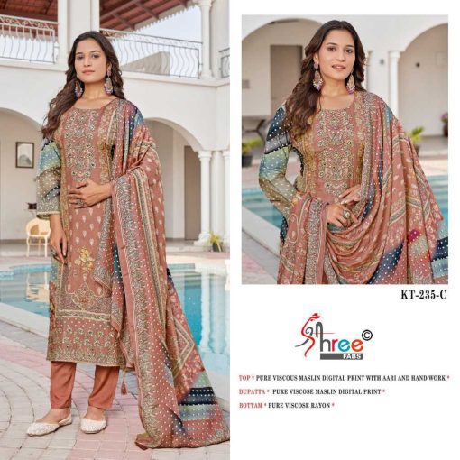 Shree Fabs KT 235 Viscose Salwar Suit Catalog 4 Pcs 3 510x510 - Shree Fabs KT 235 Viscose Salwar Suit Catalog 4 Pcs