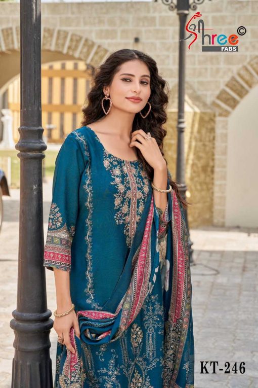 Shree Fabs KT 246 Viscose Salwar Suit Catalog 4 Pcs 1 510x765 - Shree Fabs KT 246 Viscose Salwar Suit Catalog 4 Pcs