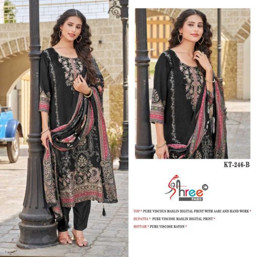 Shree Fabs KT 246 Viscose Salwar Suit Catalog 4 Pcs 5 510x510 - Shree Fabs KT 246 Viscose Salwar Suit Catalog 4 Pcs