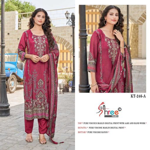 Shree Fabs KT 246 Viscose Salwar Suit Catalog 4 Pcs 6 510x510 - Shree Fabs KT 246 Viscose Salwar Suit Catalog 4 Pcs