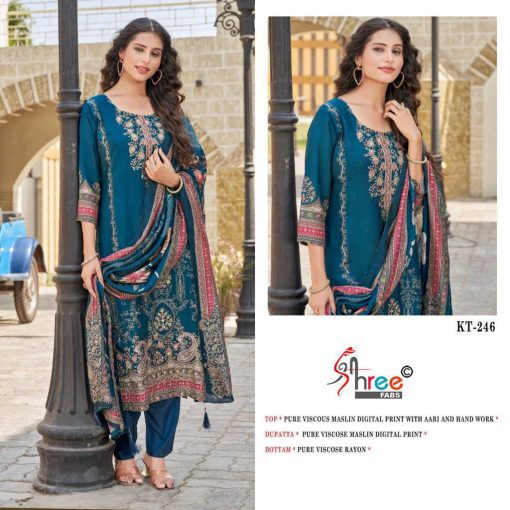 Shree Fabs KT 246 Viscose Salwar Suit Catalog 4 Pcs 7 510x510 - Shree Fabs KT 246 Viscose Salwar Suit Catalog 4 Pcs