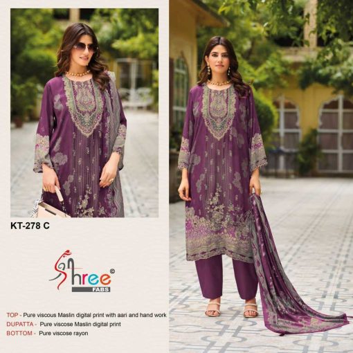 Shree Fabs KT 278 Viscose Salwar Suit Catalog 4 Pcs 3 510x510 - Shree Fabs KT 278 Viscose Salwar Suit Catalog 4 Pcs