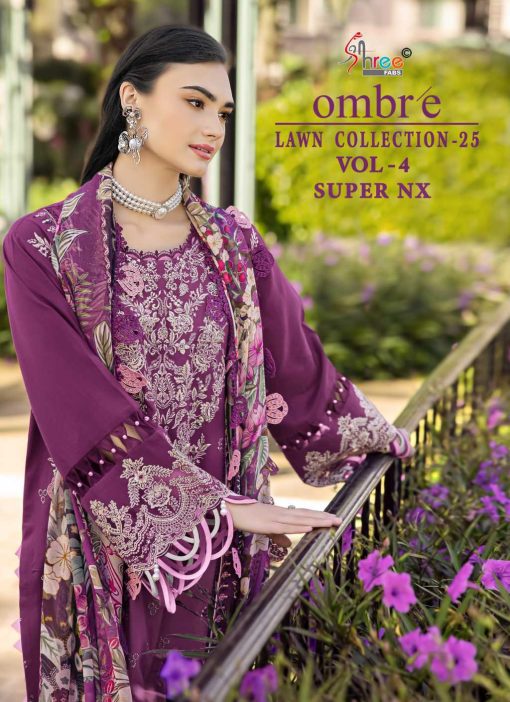 Shree Fabs Ombre Lawn Collection 25 Vol 4 Super NX Chiffon Cotton Salwar Suit Catalog 5 Pcs 1 510x702 - Shree Fabs Ombre Lawn Collection 25 Vol 4 Super NX Chiffon Cotton Salwar Suit Catalog 5 Pcs