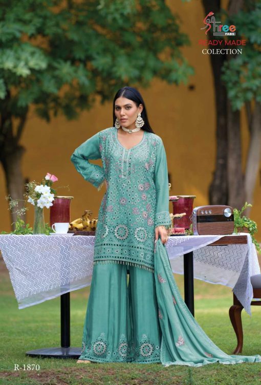 Shree Fabs R 1870 A D Chinon Readymade Salwar Suit Catalog 4 Pcs 7 510x752 - Shree Fabs R 1870 A-D Chinon Readymade Salwar Suit Catalog 4 Pcs
