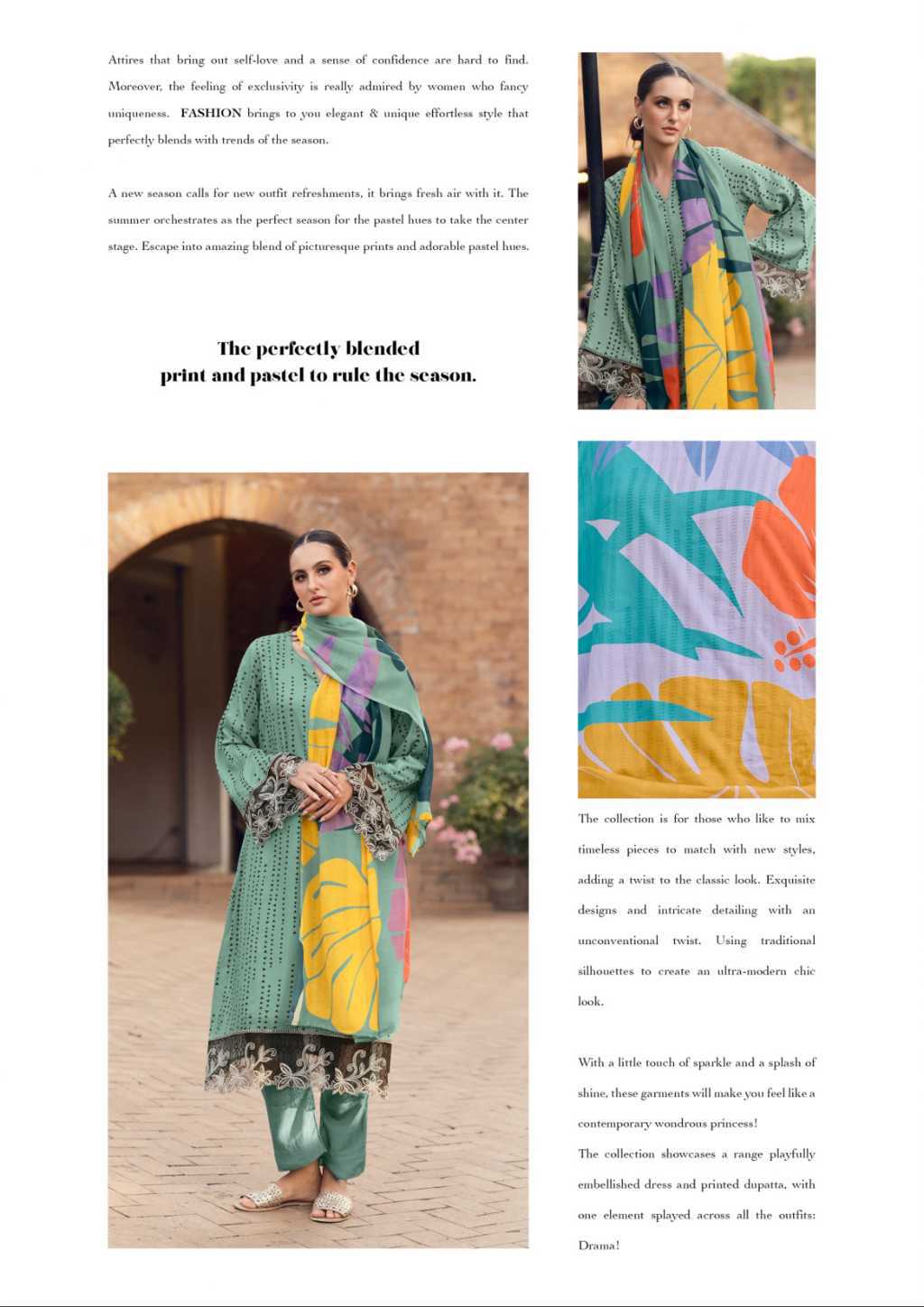 The Heritage Shop Maham Vol 2 Satin Salwar Suit Catalog 6 Pcs (16) The Heritage Shop Maham Vol 2 Satin Salwar Suit Catalog 6 Pcs - Image 15