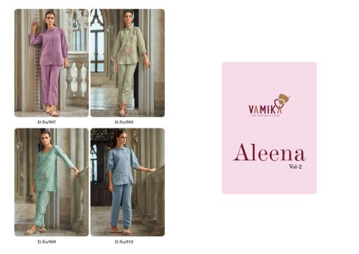 Vamika Aleena Vol 2 Viscose Kurti with Pant Catalog 4 Pcs 8 510x360 - Vamika Aleena Vol 2 Viscose Kurti with Pant Catalog 4 Pcs