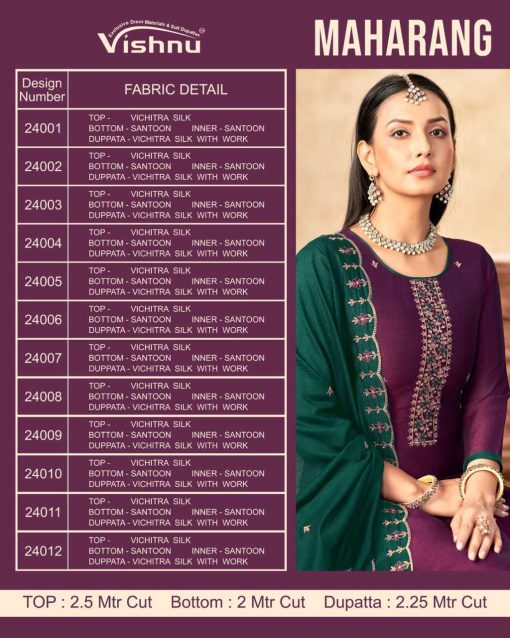 Vishnu Maharang Silk Salwar Suit Catalog 12 Pcs 13 510x638 - Vishnu Maharang Silk Salwar Suit Catalog 12 Pcs