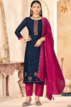 Vishnu Maharang Silk Salwar Suit Catalog 12 Pcs 247x371 - Surat Fabrics
