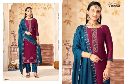 Vishnu Maharang Silk Salwar Suit Catalog 12 Pcs 8 510x348 - Vishnu Maharang Silk Salwar Suit Catalog 12 Pcs