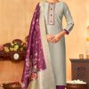 Vishnu Vyomika Silk Salwar Suit Catalog 12 Pcs