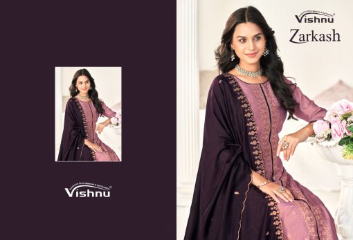 Vishnu Zarkash Silk Salwar Suit Catalog 11 Pcs 11 510x347 - Vishnu Zarkash Silk Salwar Suit Catalog 11 Pcs