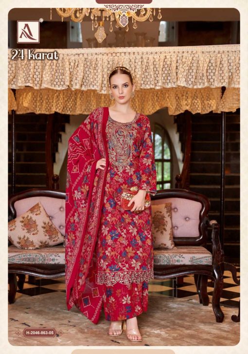 Alok 24 Karat Viscose Salwar Suit Catalog 6 Pcs 14 510x728 - Alok 24 Karat Viscose Salwar Suit Catalog 6 Pcs