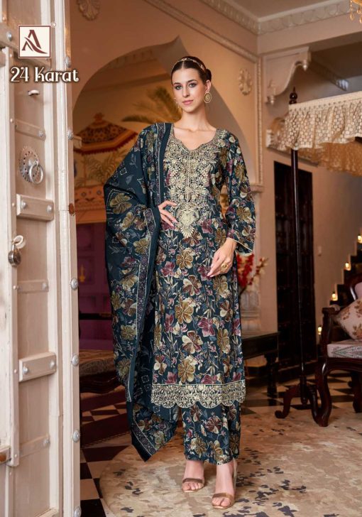 Alok 24 Karat Viscose Salwar Suit Catalog 6 Pcs 16 510x728 - Alok 24 Karat Viscose Salwar Suit Catalog 6 Pcs