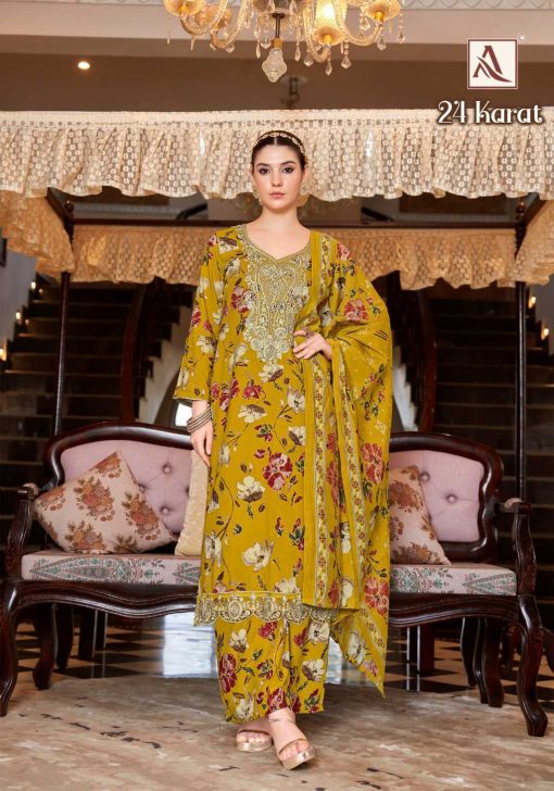 Alok 24 Karat Viscose Salwar Suit Catalog 6 Pcs 5 510x728 - Alok 24 Karat Viscose Salwar Suit Catalog 6 Pcs