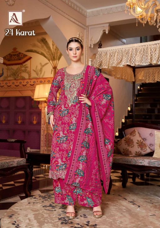 Alok 24 Karat Viscose Salwar Suit Catalog 6 Pcs 8 510x728 - Alok 24 Karat Viscose Salwar Suit Catalog 6 Pcs