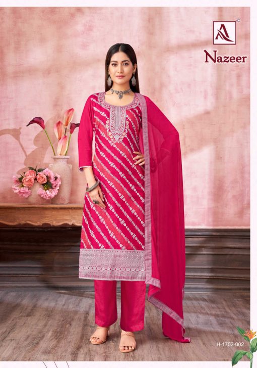 Alok Nazeer Muslin Salwar Suit Catalog 6 Pcs 1 510x728 - Alok Nazeer Muslin Salwar Suit Catalog 6 Pcs