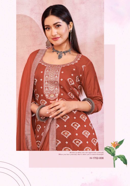 Alok Nazeer Muslin Salwar Suit Catalog 6 Pcs 14 510x728 - Alok Nazeer Muslin Salwar Suit Catalog 6 Pcs