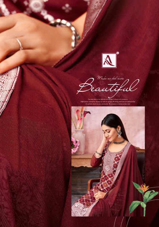 Alok Nazeer Muslin Salwar Suit Catalog 6 Pcs 15 510x728 - Alok Nazeer Muslin Salwar Suit Catalog 6 Pcs