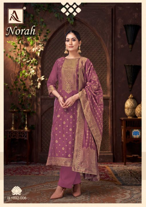 Alok Norah Jacquard Salwar Suit Catalog 6 Pcs 16 510x725 - Alok Norah Jacquard Salwar Suit Catalog 6 Pcs