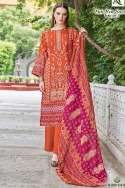 Alok Pak Bin Saeed Vol 3 Cotton Salwar Suit Catalog 8 Pcs