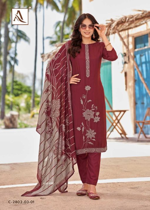 Alok Sonkali Viscose Salwar Suit Catalog 6 Pcs 1 510x714 - Alok Sonkali Viscose Salwar Suit Catalog 6 Pcs